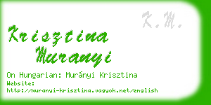 krisztina muranyi business card